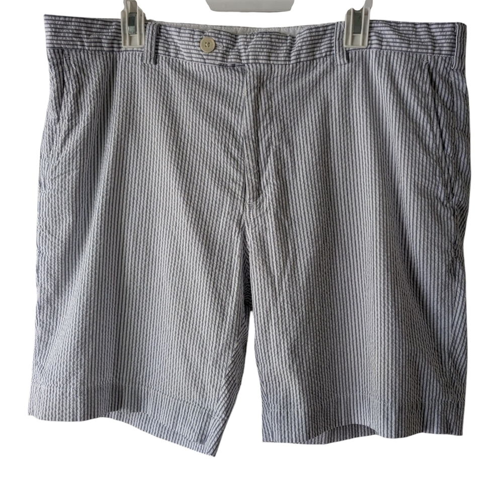 Brooks Brothers Men's Striped Flatfront Bermuda Shorts W40